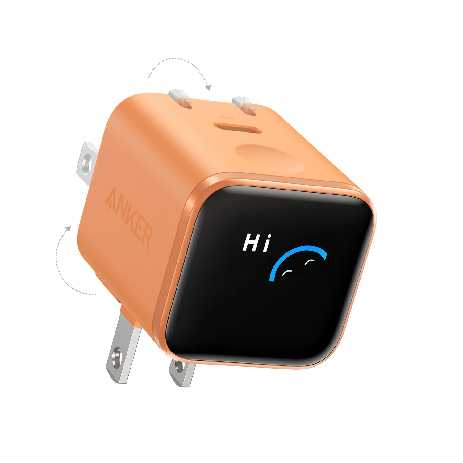 Anker 45W Display Adapter A121D Orange